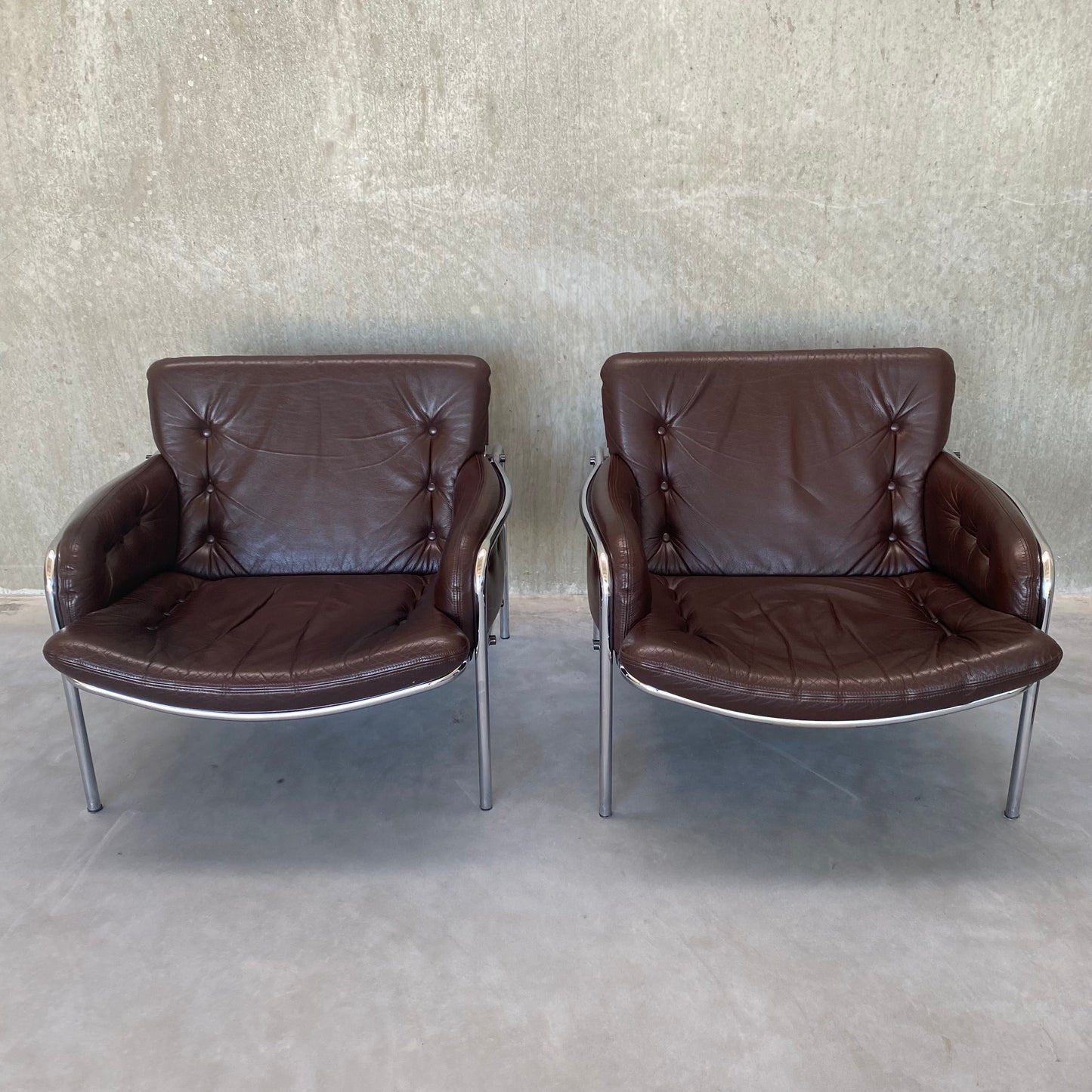 SET OF TWO ARMCHAIRS "OSAKA ZS08" BY MARTIN VISSER FOR 'T SPECTRUM, NETHERLANDS 1969S