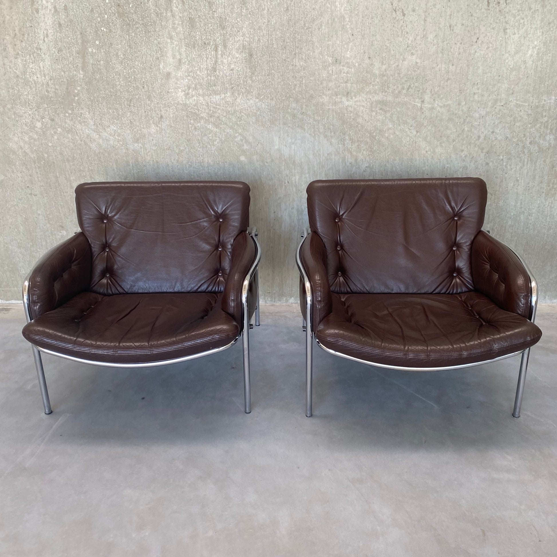 SET OF TWO ARMCHAIRS "OSAKA ZS08" BY MARTIN VISSER FOR 'T SPECTRUM, NETHERLANDS 1969S