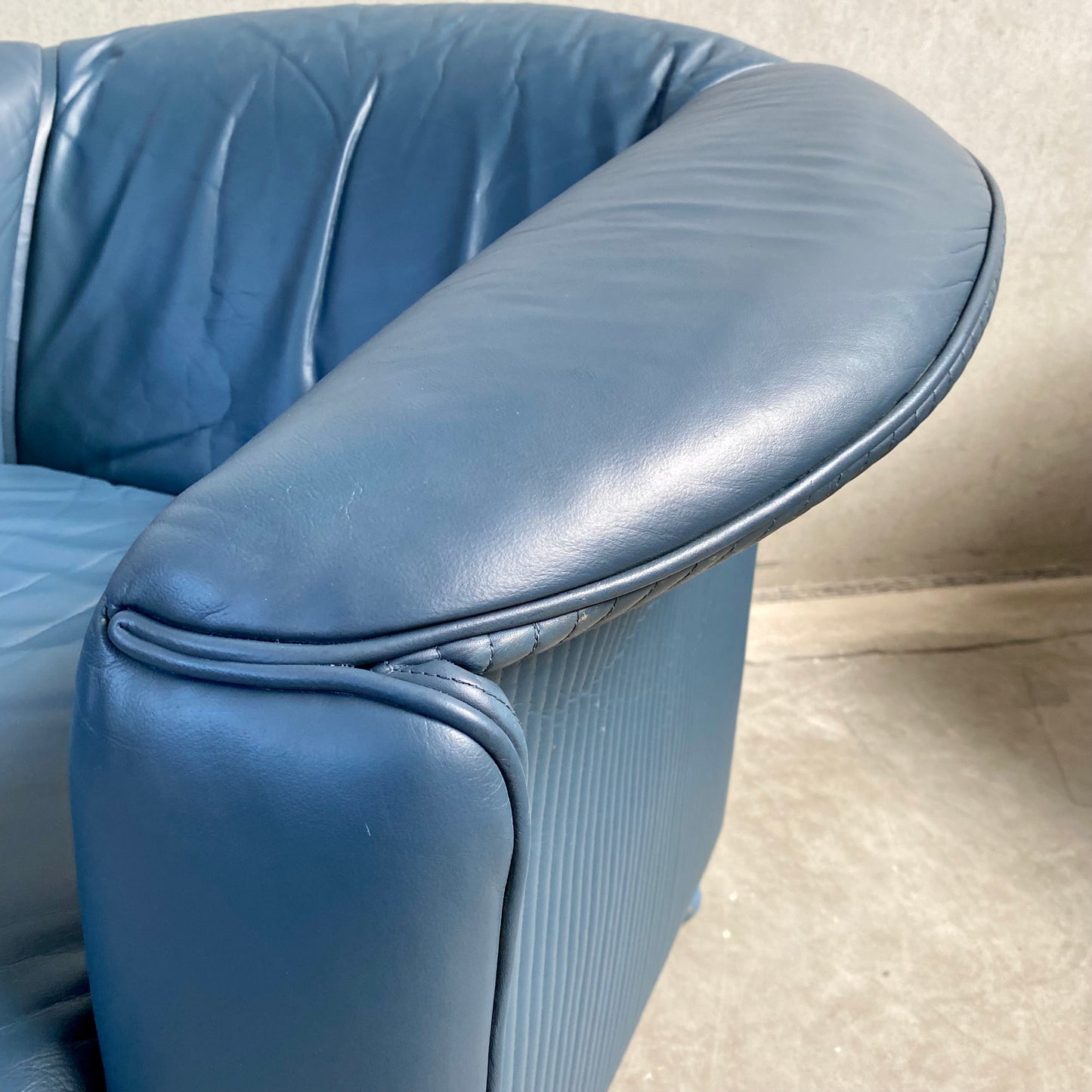 SET OF 2 LEATHER ARM CHAIRS BY PAOLO PIVA FOR WITTMANN, AUSTRIA 1980S