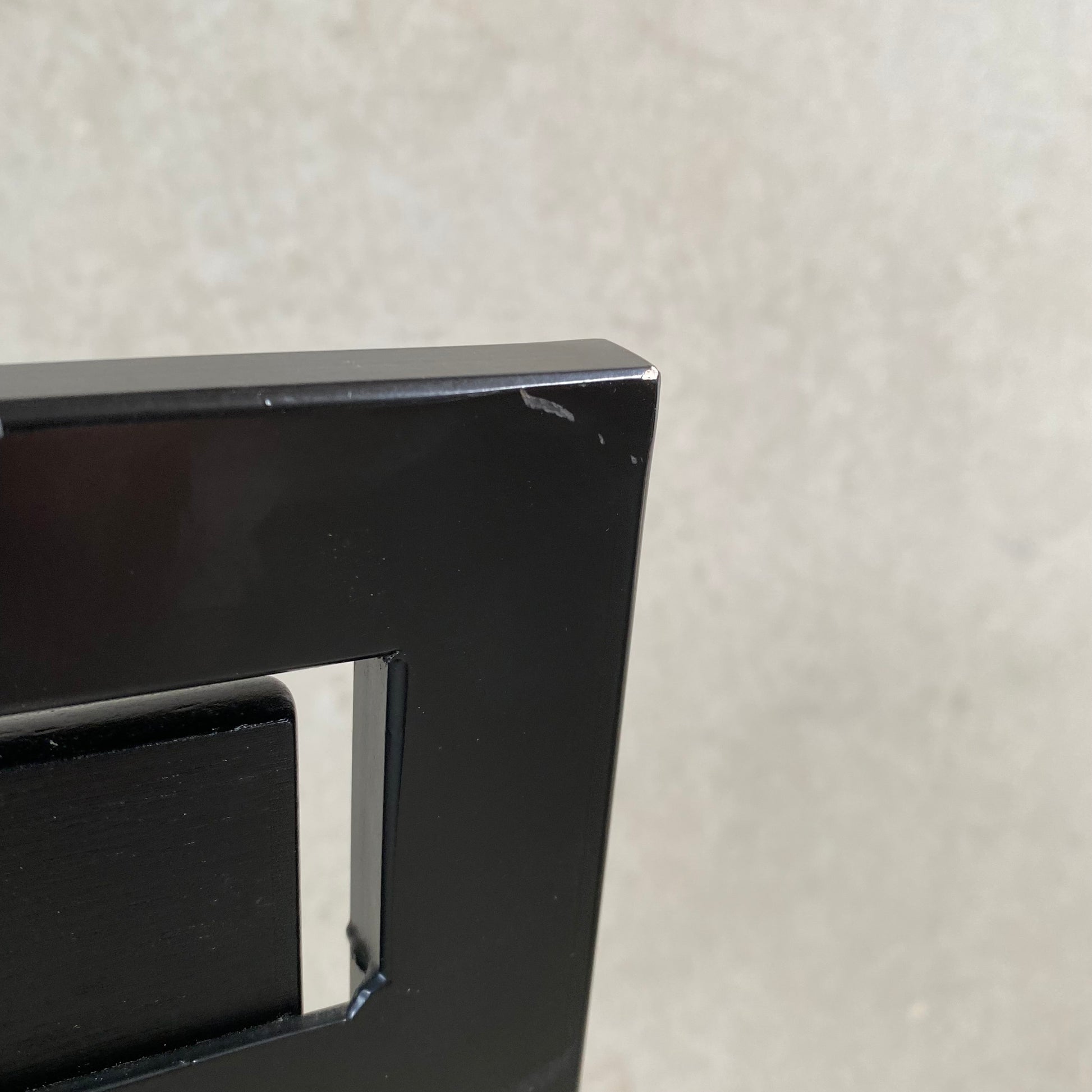 SET OF 4 BLACK SMOKED OAK 'SINUS' DINING CHAIRS BY KARL-FRIEDRICH FÖRSTER FOR KFF, GERMANY 1984