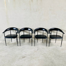 Load image into Gallery viewer, Set of 4 &quot;P40&quot; Armchairs by Giancarlo Vegni &amp; Gianfranco Gualtierotti for Fasem, Italy 1980
