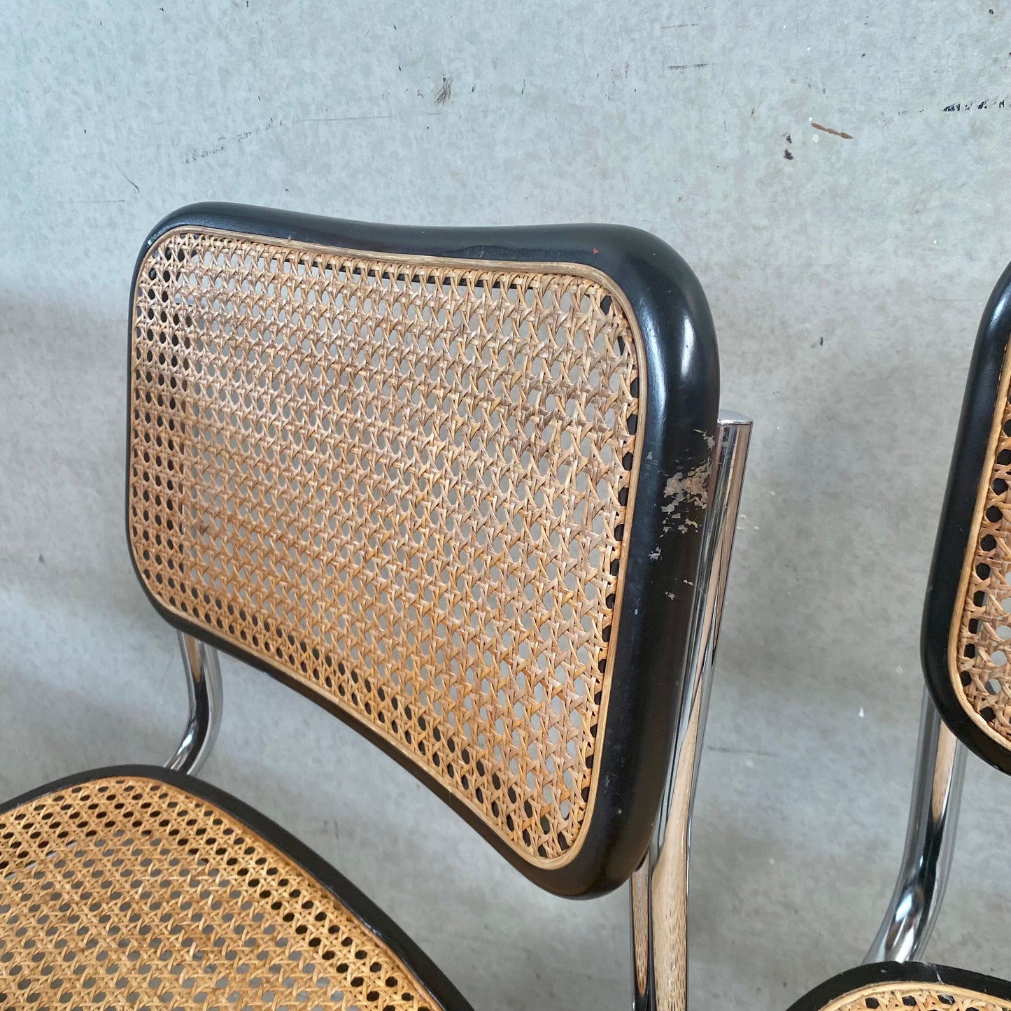 Satz von 6 Esszimmerstühlen B32 "Cesca" von Marcel Breuer für Gavina Knoll, Italien 1963