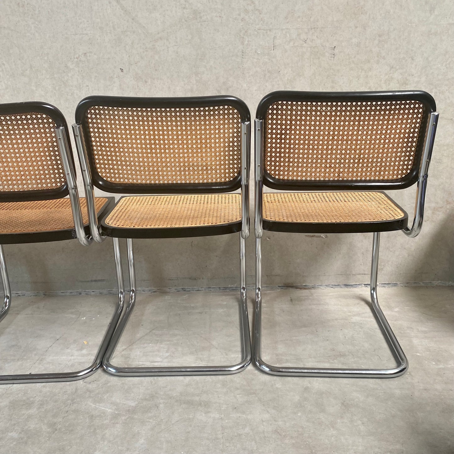 Satz von 6 Esszimmerstühlen B32 "Cesca" von Marcel Breuer für Gavina Knoll, Italien 1963