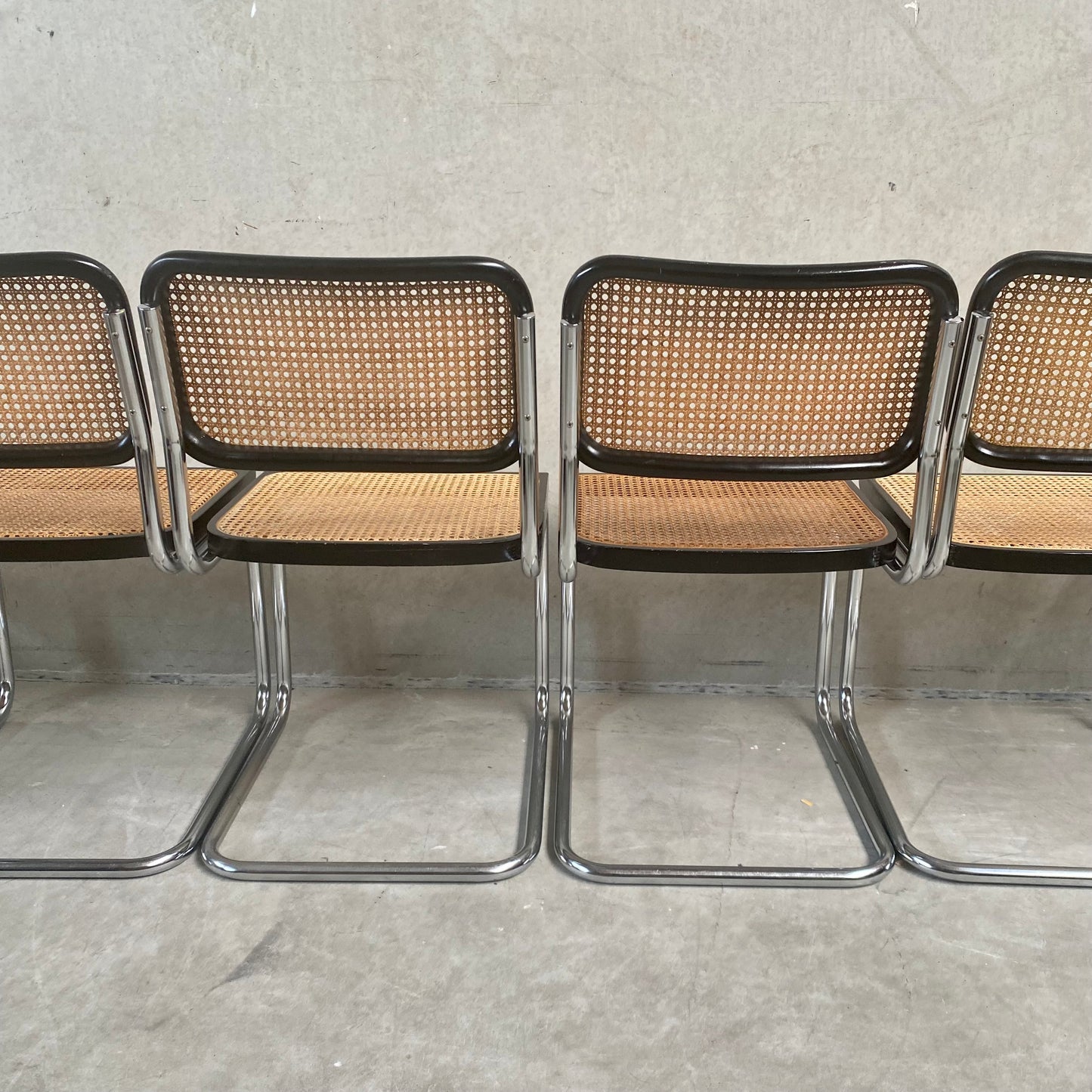 Satz von 6 Esszimmerstühlen B32 "Cesca" von Marcel Breuer für Gavina Knoll, Italien 1963