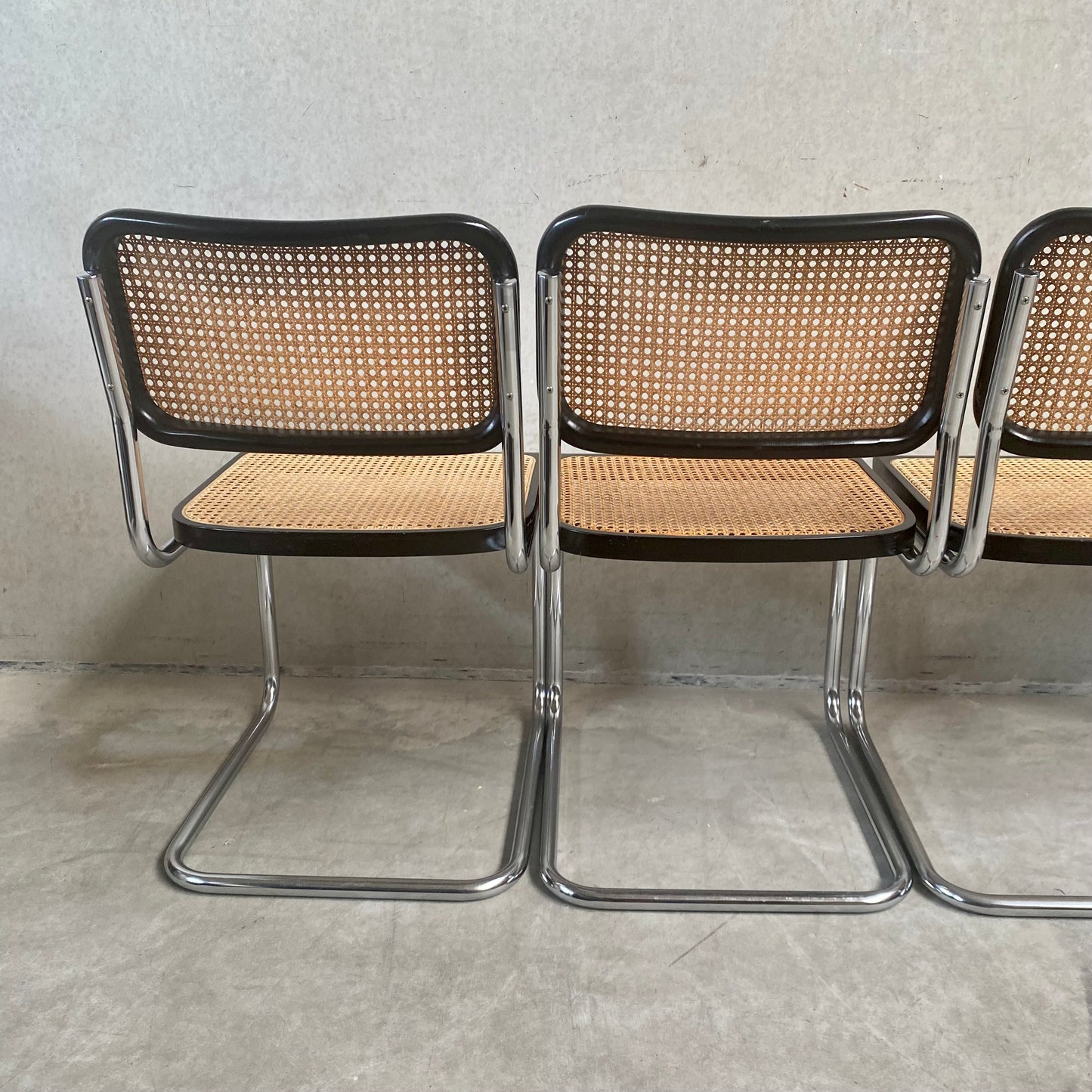 Satz von 6 Esszimmerstühlen B32 "Cesca" von Marcel Breuer für Gavina Knoll, Italien 1963