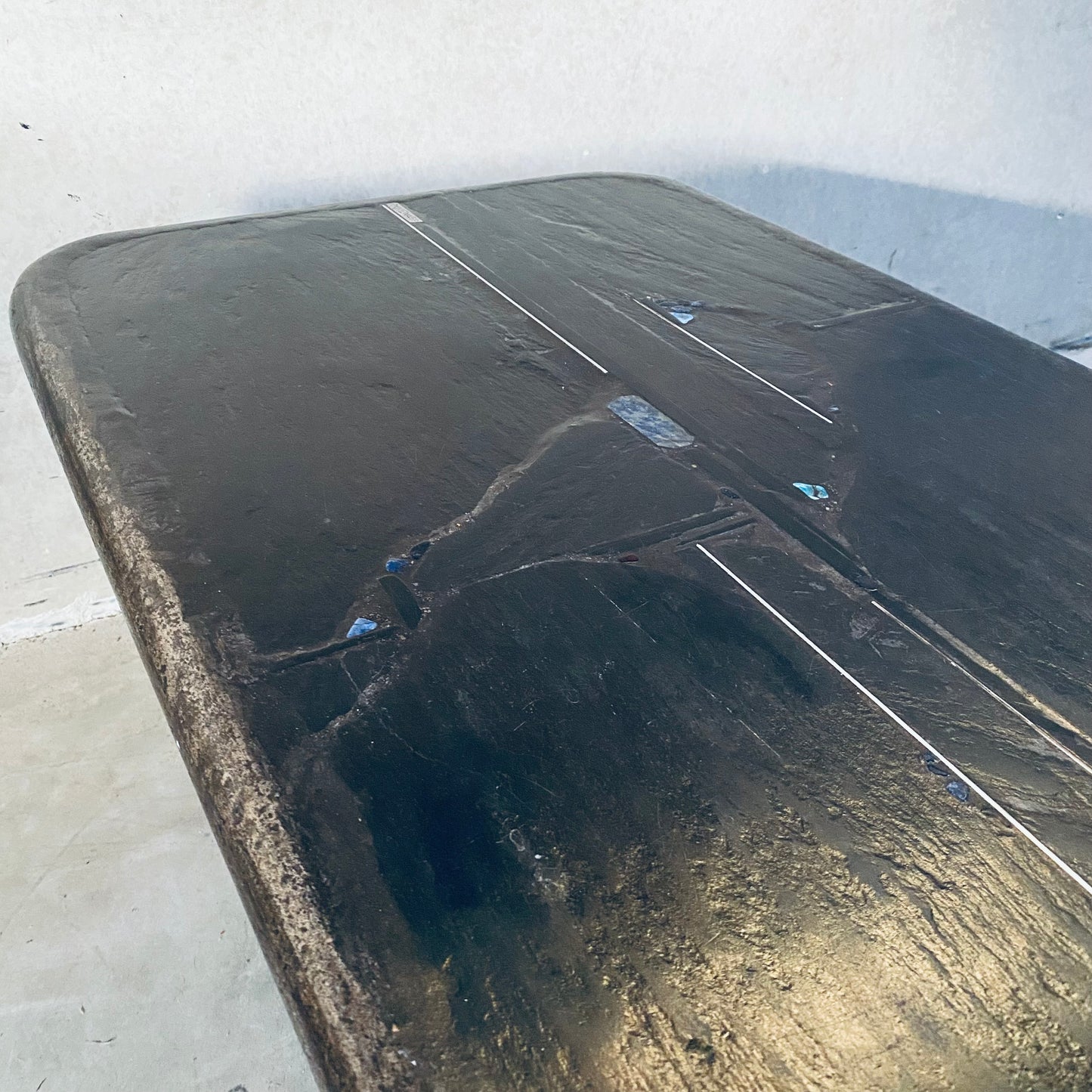 Brutalist Coffee Table Designed and Made by Sculptor Paul Kingma Netherlands 1989