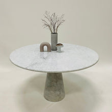 Load image into Gallery viewer, CARRARA MARBLE DINING TABLE BY ANGELO MANGIAROTTI, ITALY 1970S
