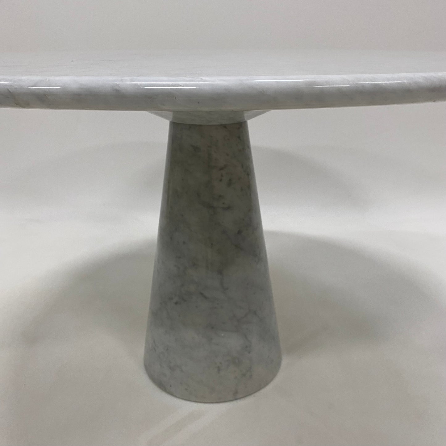 CARRARA MARBLE DINING TABLE BY ANGELO MANGIAROTTI, ITALY 1970S