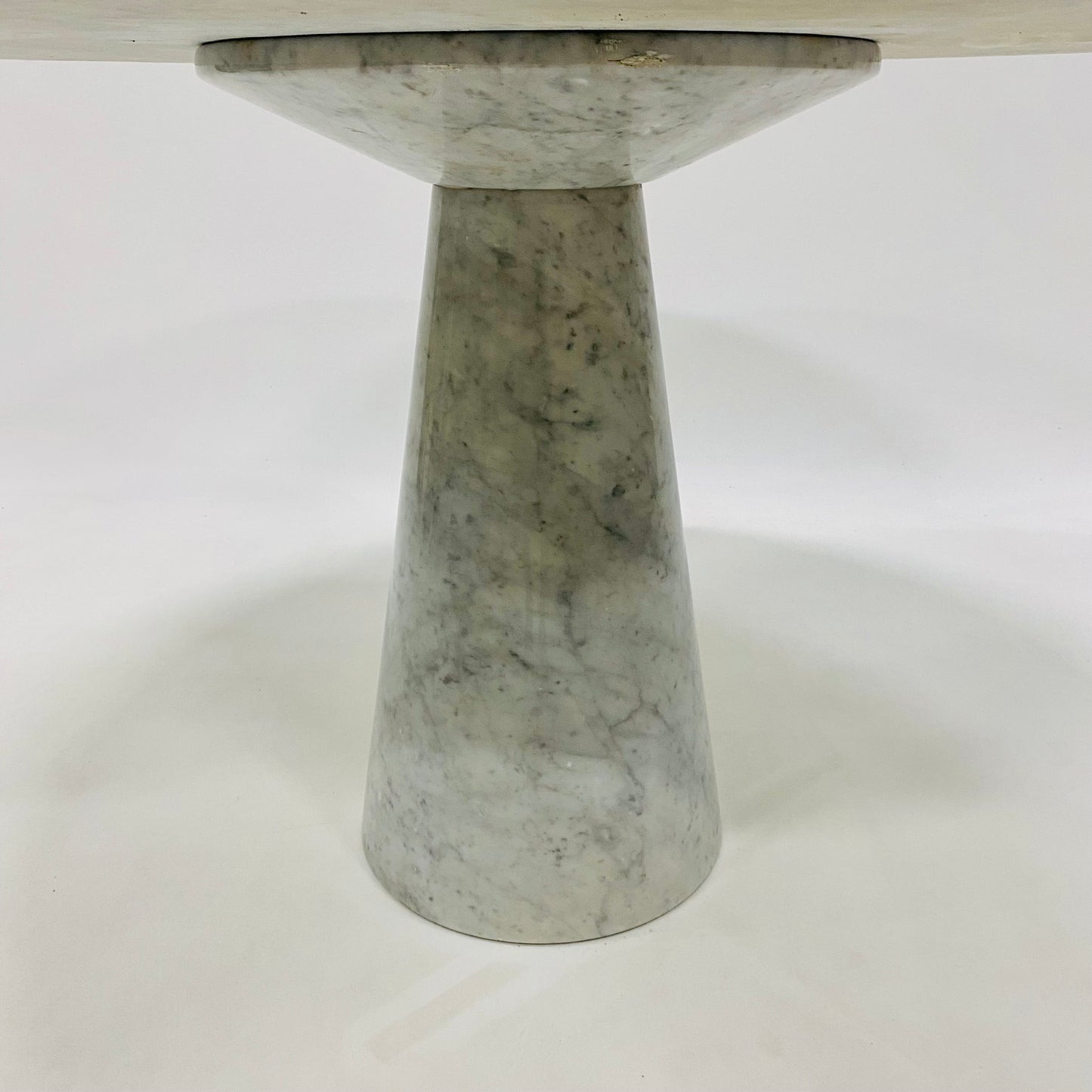 CARRARA MARBLE DINING TABLE BY ANGELO MANGIAROTTI, ITALY 1970S