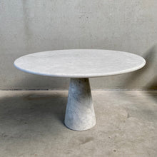 Load image into Gallery viewer, Carrara Marble Dining Table by Angelo Mangiarotti Italy 1970
