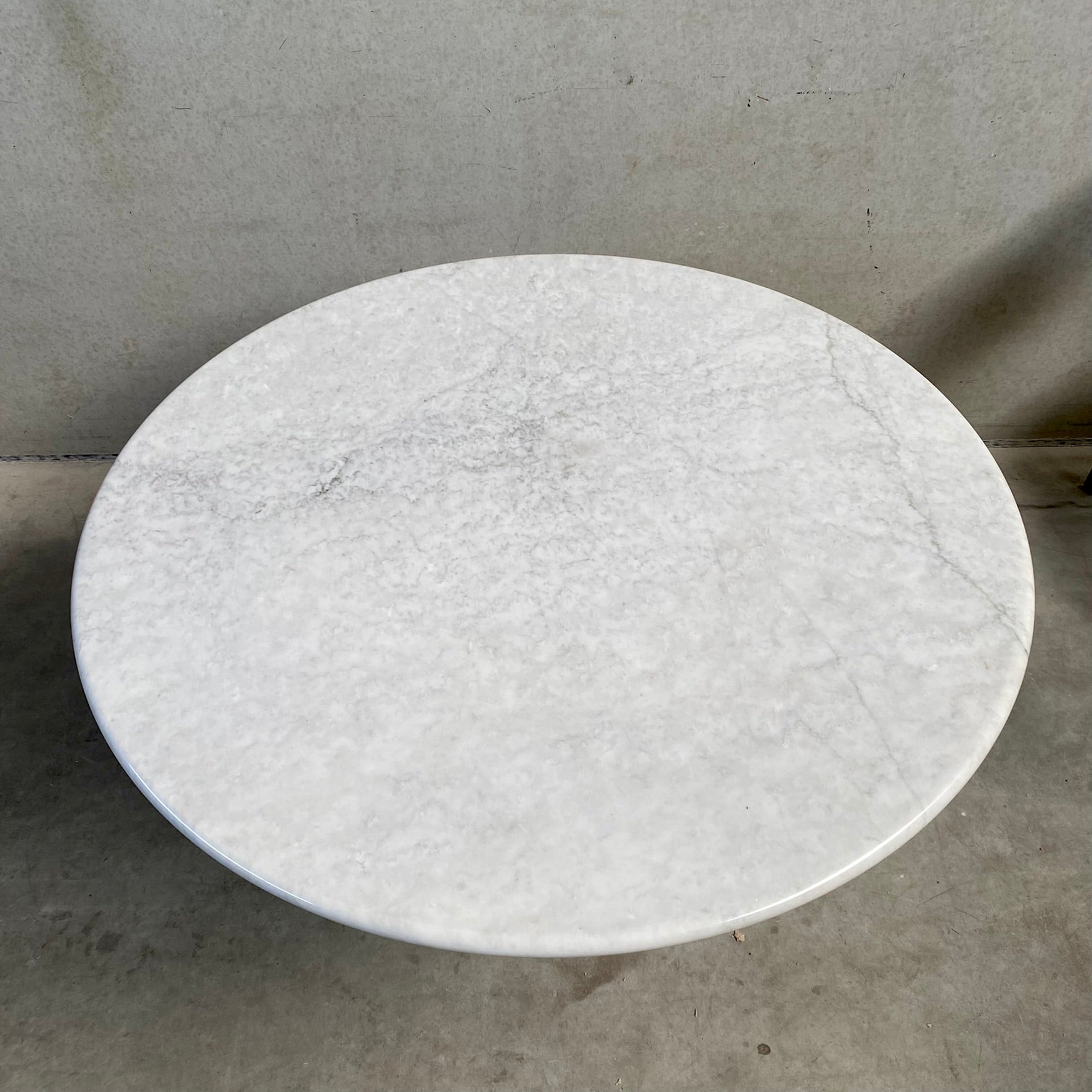 CARRARA MARBLE DINING TABLE BY ANGELO MANGIAROTTI, ITALY 1970S