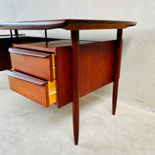 Load image into Gallery viewer, Excecutive Teak Writing Desk “propos” by Tijsseling for Hulmefa, Netherlands 1960
