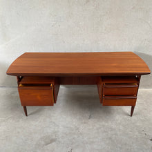 Load image into Gallery viewer, Excecutive Teak Writing Desk “propos” by Tijsseling for Hulmefa, Netherlands 1960
