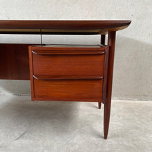 Load image into Gallery viewer, Excecutive Teak Writing Desk “propos” by Tijsseling for Hulmefa, Netherlands 1960

