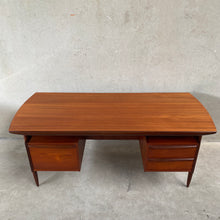 Load image into Gallery viewer, Excecutive Teak Writing Desk “propos” by Tijsseling for Hulmefa, Netherlands 1960

