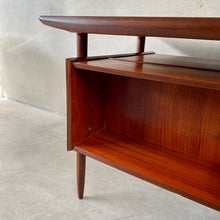 Load image into Gallery viewer, Excecutive Teak Writing Desk “propos” by Tijsseling for Hulmefa, Netherlands 1960
