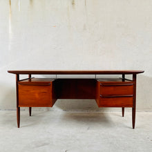 Load image into Gallery viewer, Excecutive Teak Writing Desk “propos” by Tijsseling for Hulmefa, Netherlands 1960
