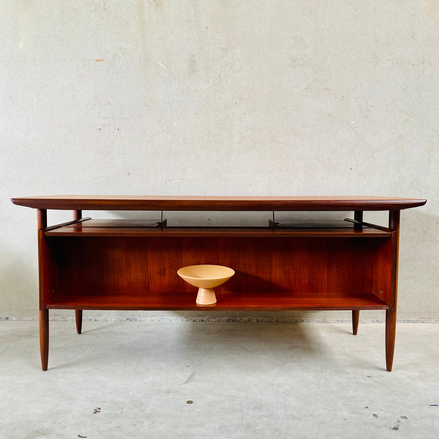 Executive Teak Schreibtisch „Vorschläge“ von Tijsseling für Hulmefa, Niederlande 1960