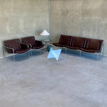 Load image into Gallery viewer, LEATHER THREE SEATER SOFA &quot;OSAKA BZ12&quot; BY MARTIN VISSER FOR &#39;T SPECTRUM, NETHERLANDS 1969S
