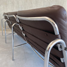 Load image into Gallery viewer, LEATHER THREE SEATER SOFA &quot;OSAKA BZ12&quot; BY MARTIN VISSER FOR &#39;T SPECTRUM, NETHERLANDS 1969S
