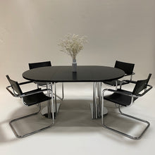 Load image into Gallery viewer, EXTENDABLE ROUND BAUHAUS DINING TABLE BY THONET, GERMANY 1980S www.foundicons.nl
