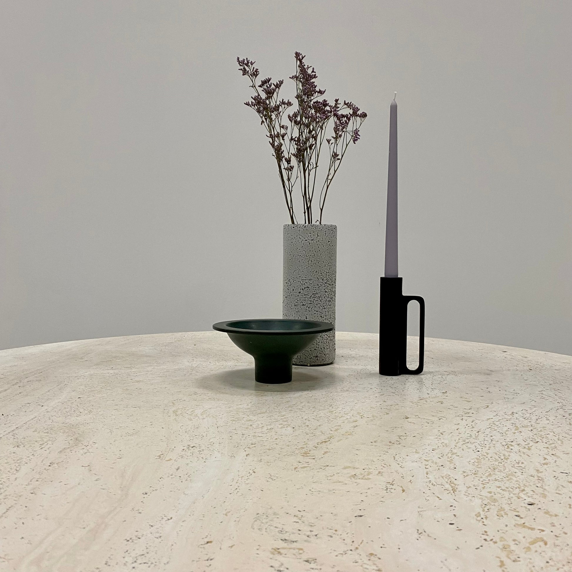 TRAVERTINE DINING TABLE BY ANGELO MANGIAROTTI FOR UP & UP, ITALY 1970S