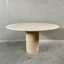 Load image into Gallery viewer, TRAVERTINE DINING TABLE BY ANGELO MANGIAROTTI FOR UP &amp; UP, ITALY 1970S

