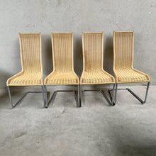 Load image into Gallery viewer, Set of 4 &quot;B25&quot; Wicker Dining Chairs by Axel Bruchhauser for Tecta, Germany 1980
