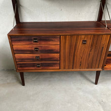 Load image into Gallery viewer, Modular Palissander Wood Wall Unit by Louis Van Teeffelen for Wébé Netherlands 1960
