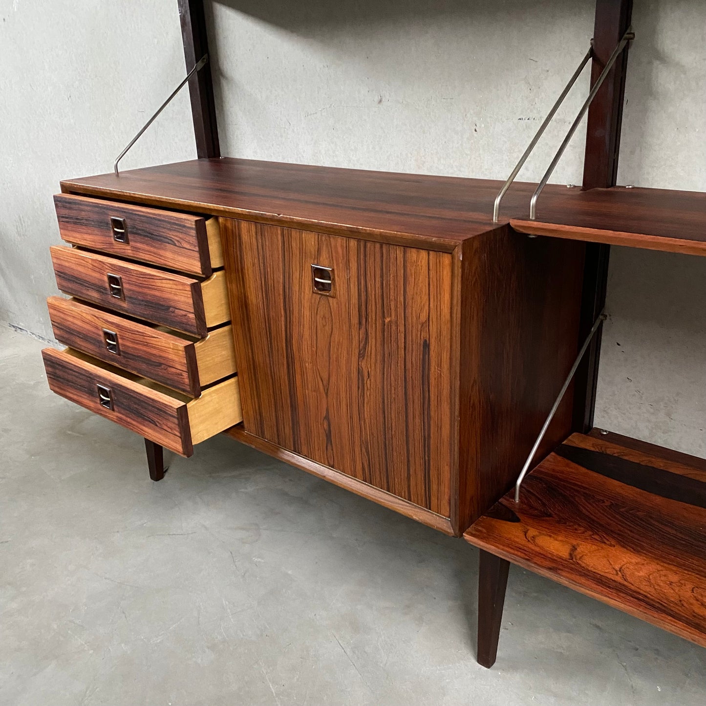 Modulares Wandregal aus Palisanderholz von Louis Van Teeffelen für Wébé Niederlande, 1960