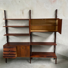 Load image into Gallery viewer, Modular Palissander Wood Wall Unit by Louis Van Teeffelen for Wébé Netherlands 1960
