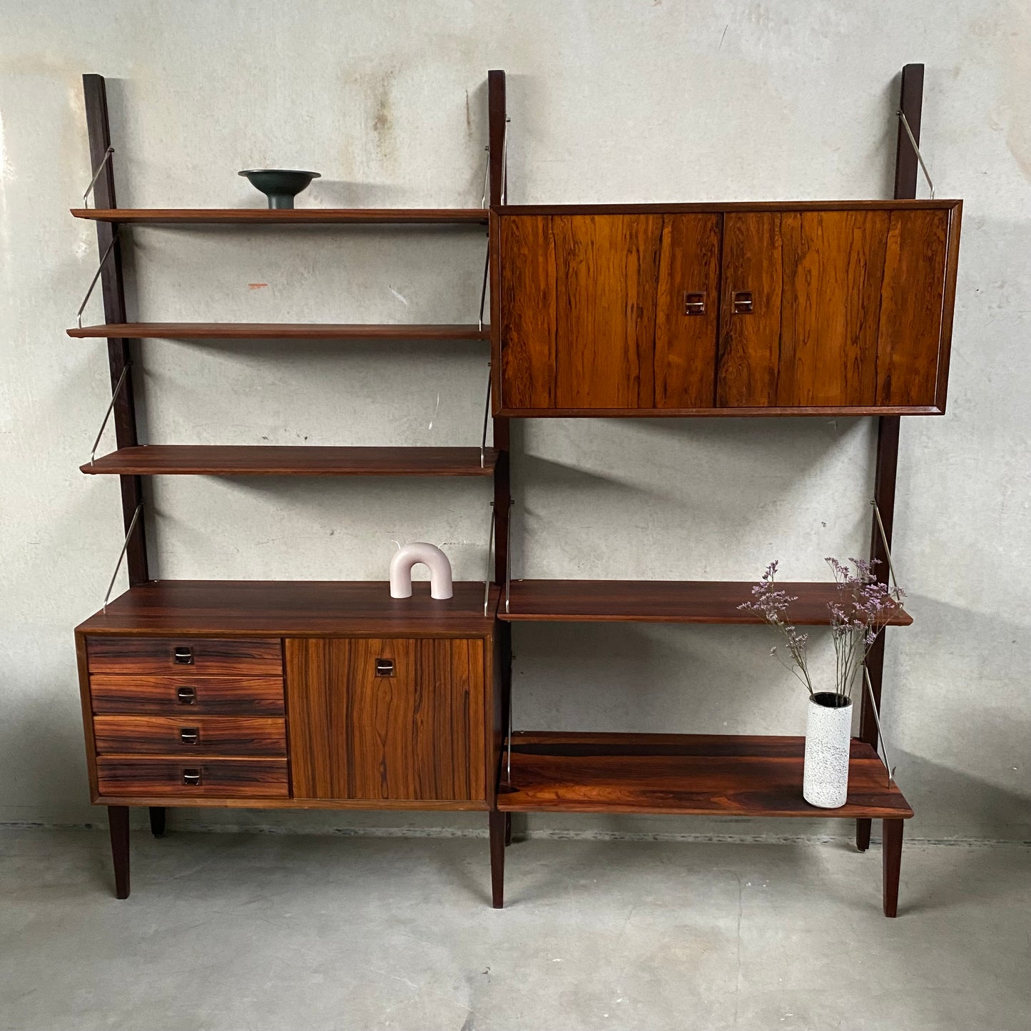 Modulares Wandregal aus Palisanderholz von Louis Van Teeffelen für Wébé Niederlande, 1960