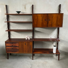Load image into Gallery viewer, Modular Palissander Wood Wall Unit by Louis Van Teeffelen for Wébé Netherlands 1960

