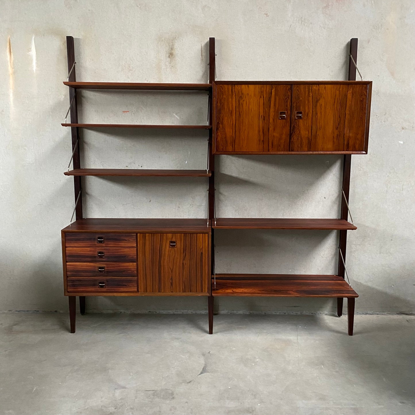 Modulares Wandregal aus Palisanderholz von Louis Van Teeffelen für Wébé Niederlande, 1960