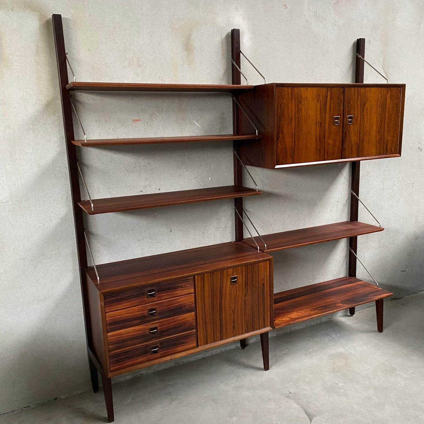 Modulares Wandregal aus Palisanderholz von Louis Van Teeffelen für Wébé Niederlande, 1960