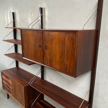 Load image into Gallery viewer, Modular Palissander Wood Wall Unit by Louis Van Teeffelen for Wébé Netherlands 1960
