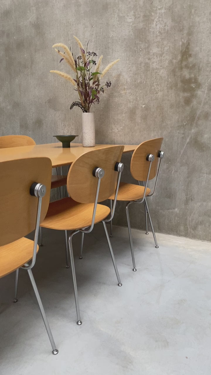 GISPEN 116 DINING SET BY W. RIETVELD FOR GISPEN (VAN DER STROOM), NETHERLANDS
