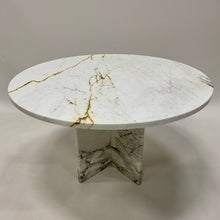Load image into Gallery viewer, Beautiful Large Vintage Italian Design Marble Dining Table Italy 1970

