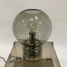 Load image into Gallery viewer, SCULPTURAL &quot;BULB MOON&quot; GLASS TABLE LAMP FOR GLASHÜTTE LIMBURG, GERMANY 1960S
