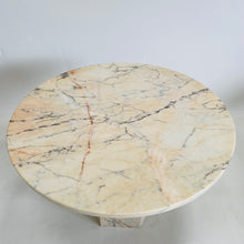Load image into Gallery viewer, Beautiful Vintage Italian Design Marble Dining Table Italy 1970
