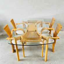 Load image into Gallery viewer, Sculptural &#39;totem&#39; Dining Set by Torstein Nilsen for Westnofa, Norway 1980
