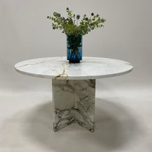 Load image into Gallery viewer, Beautiful Large Vintage Italian Design Marble Dining Table Italy 1970

