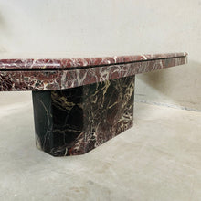 Load image into Gallery viewer, Ox-blood Red &#39;rosso Levanto&#39; Marble Coffee Table, Italy 1970
