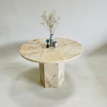 Load image into Gallery viewer, Beautiful Vintage Italian Design Marble Dining Table Italy 1970
