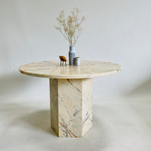 Load image into Gallery viewer, Beautiful Vintage Italian Design Marble Dining Table Italy 1970
