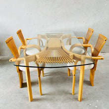 Load image into Gallery viewer, Sculptural &#39;totem&#39; Dining Set by Torstein Nilsen for Westnofa, Norway 1980
