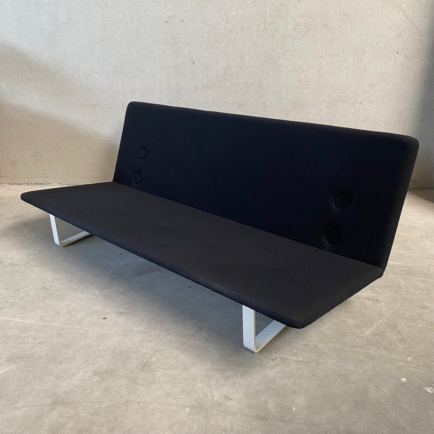 Schwarzes 3-Sitzer-Sofa „C684“ von Kho Liang Ie für Artifort Niederlande 1960