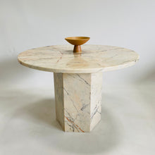 Load image into Gallery viewer, Beautiful Vintage Italian Design Marble Dining Table Italy 1970
