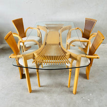 Load image into Gallery viewer, Sculptural &#39;totem&#39; Dining Set by Torstein Nilsen for Westnofa, Norway 1980
