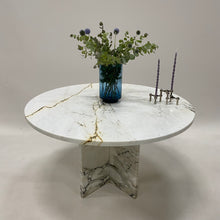 Load image into Gallery viewer, Beautiful Large Vintage Italian Design Marble Dining Table Italy 1970
